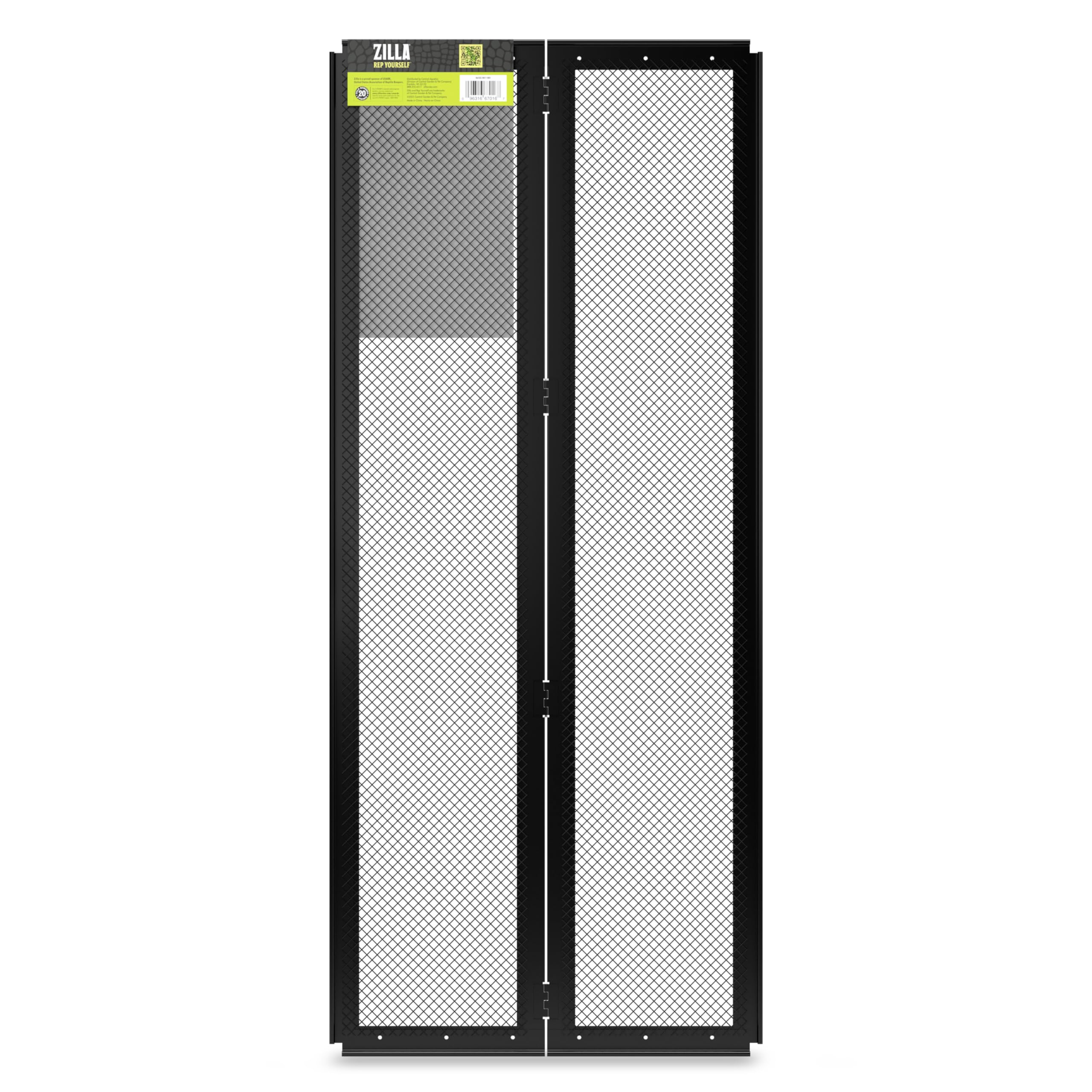 Zilla Pet Reptile Terrarium Fresh Air Screen Cover with Center Hinge 30" x 12" - Image 4