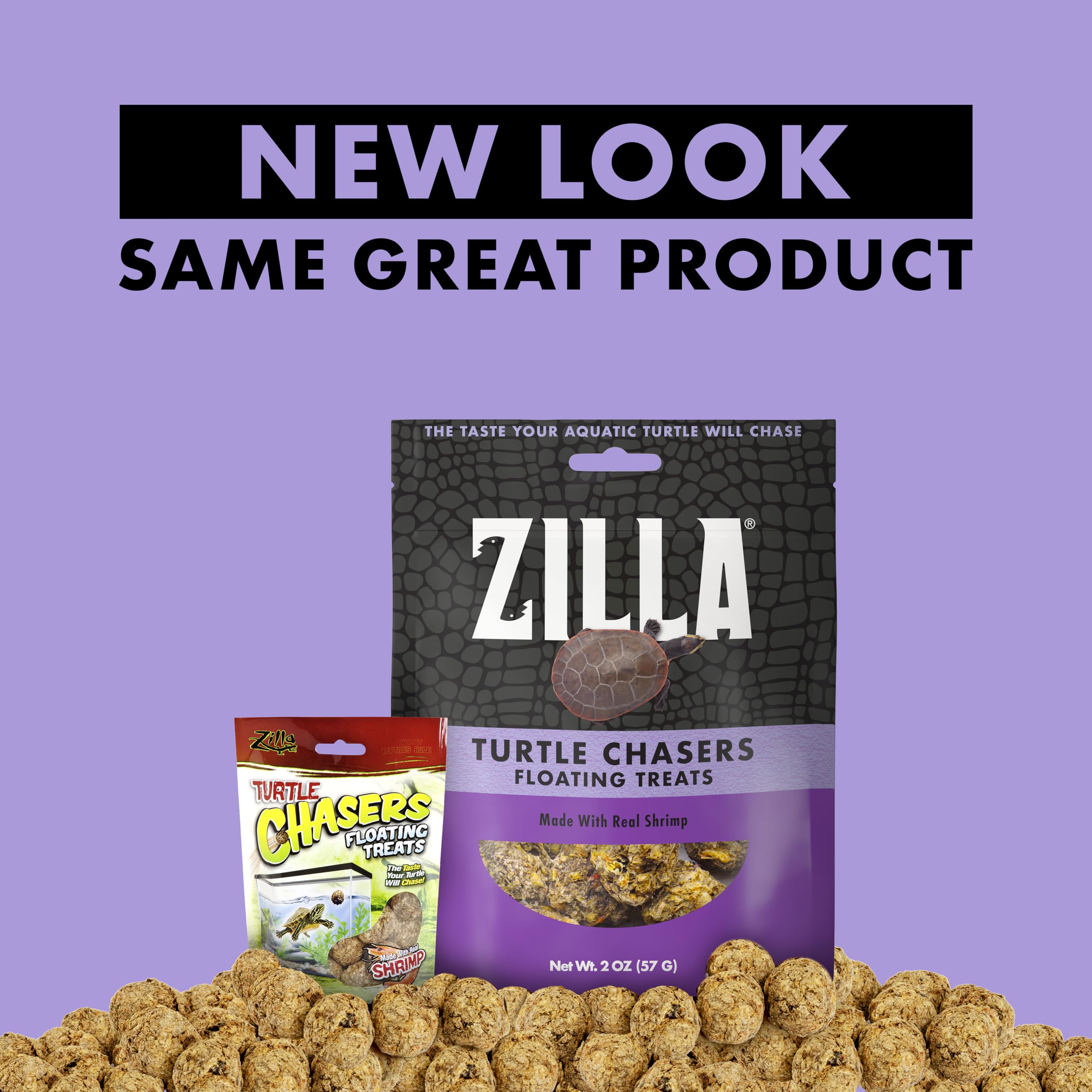 Zilla Turtle Chasers Floating Treats, Made with Real Shrimp, Resealable Bag - Image 9